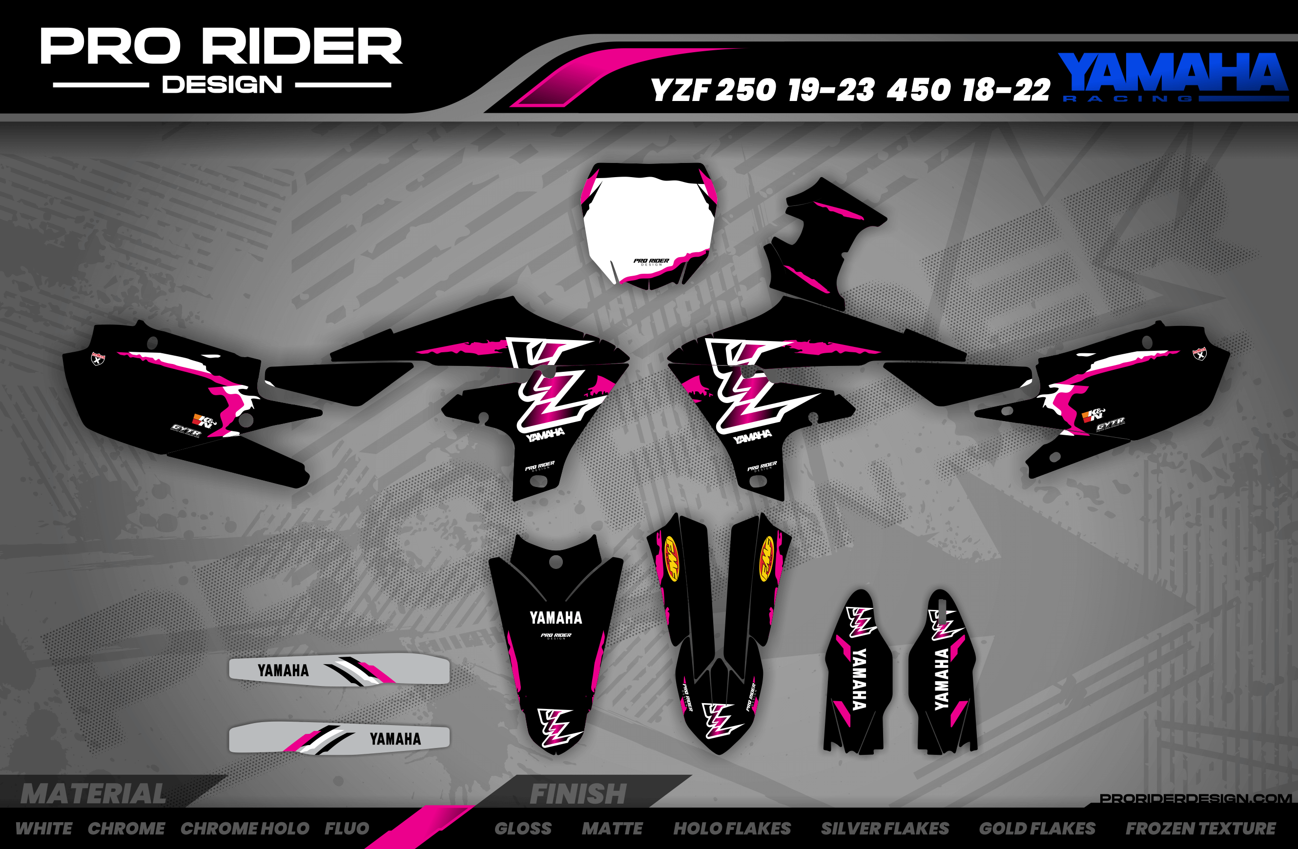 YAMAHA Full Graphics kit | Retro Black