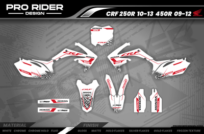 HONDA Graphics Kit MOTUL WHITE