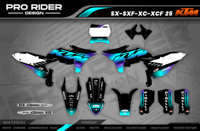 KTM Graphics SX XC SXF XCF EXC.. - VECTOR GRADIENT
