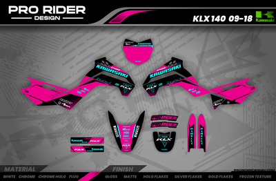 Graphics Kit LUCAS OIL PINK : The best kit for your bike