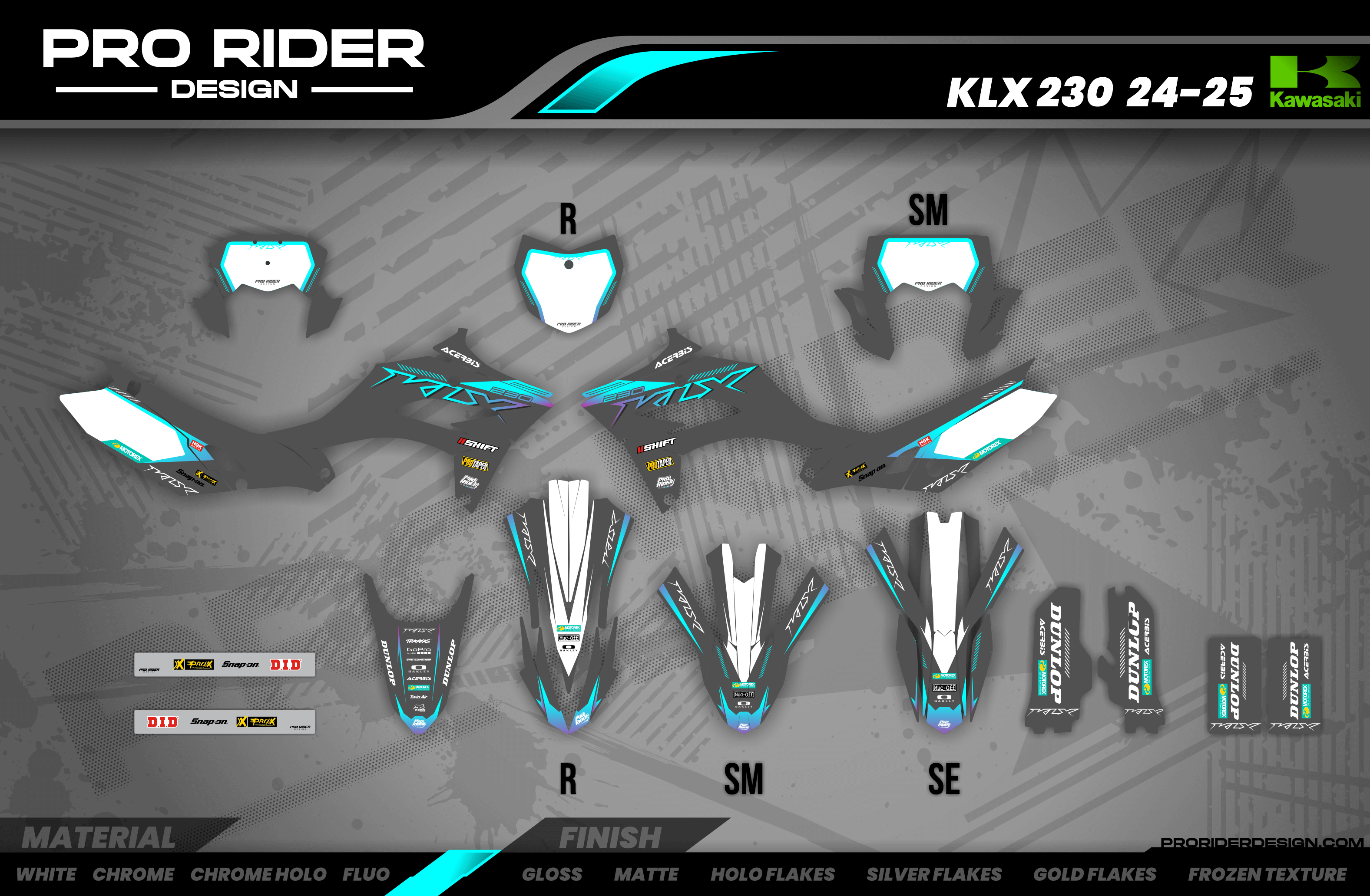 KTM Graphics SX XC SXF XCF EXC.. | Shadow Edition | Grey teal