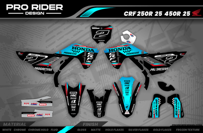 HONDA Custom Graphics Motocross TEAM HRC PROGRESSIVE | TEAL