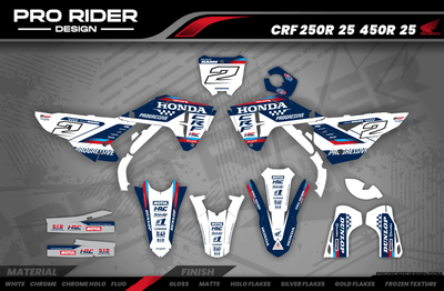HONDA Custom Graphics Motocross TEAM HRC PROGRESSIVE | BLUE & WHITE
