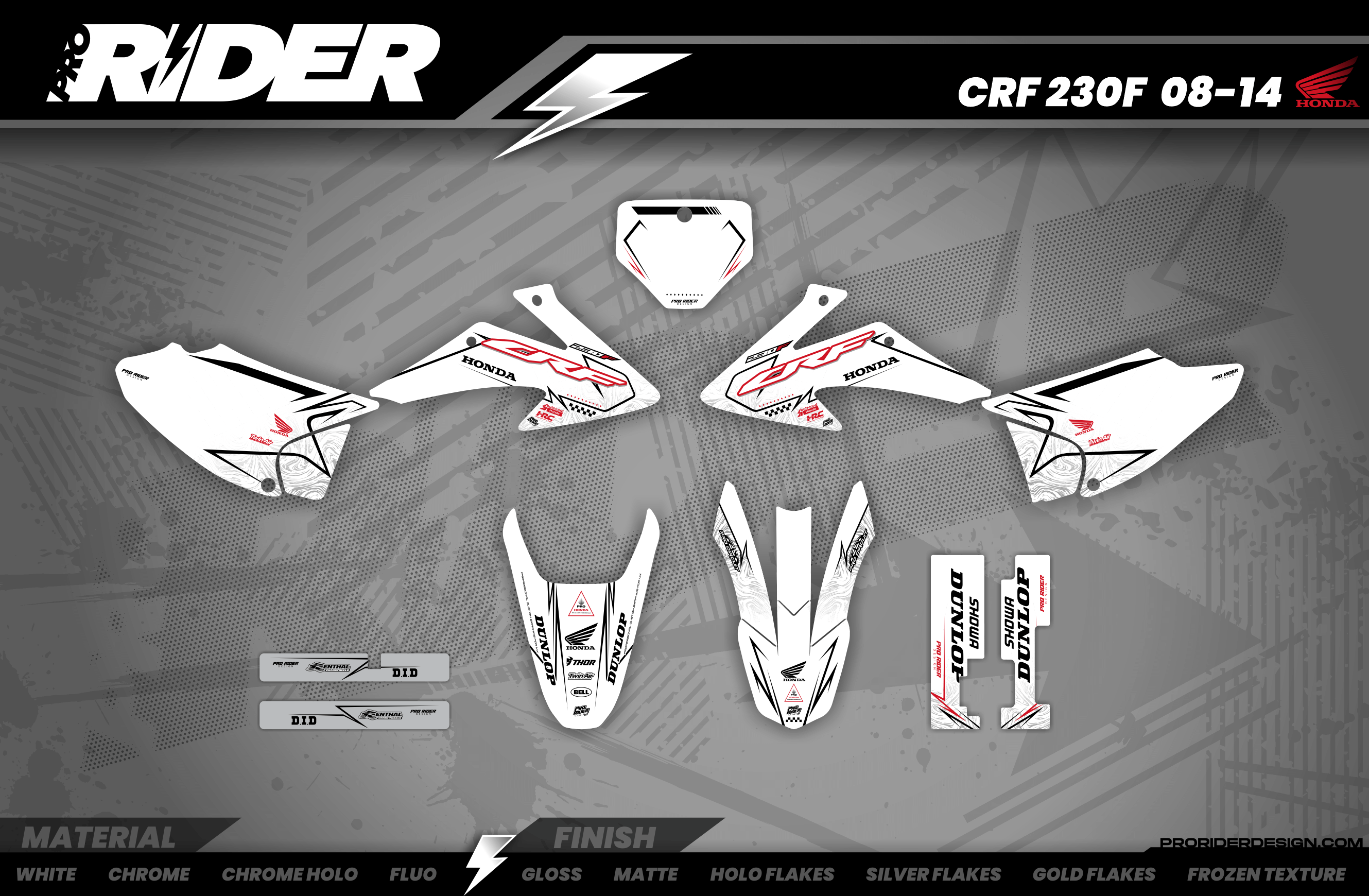 Graphics Kit HONDA BLINK WHITE