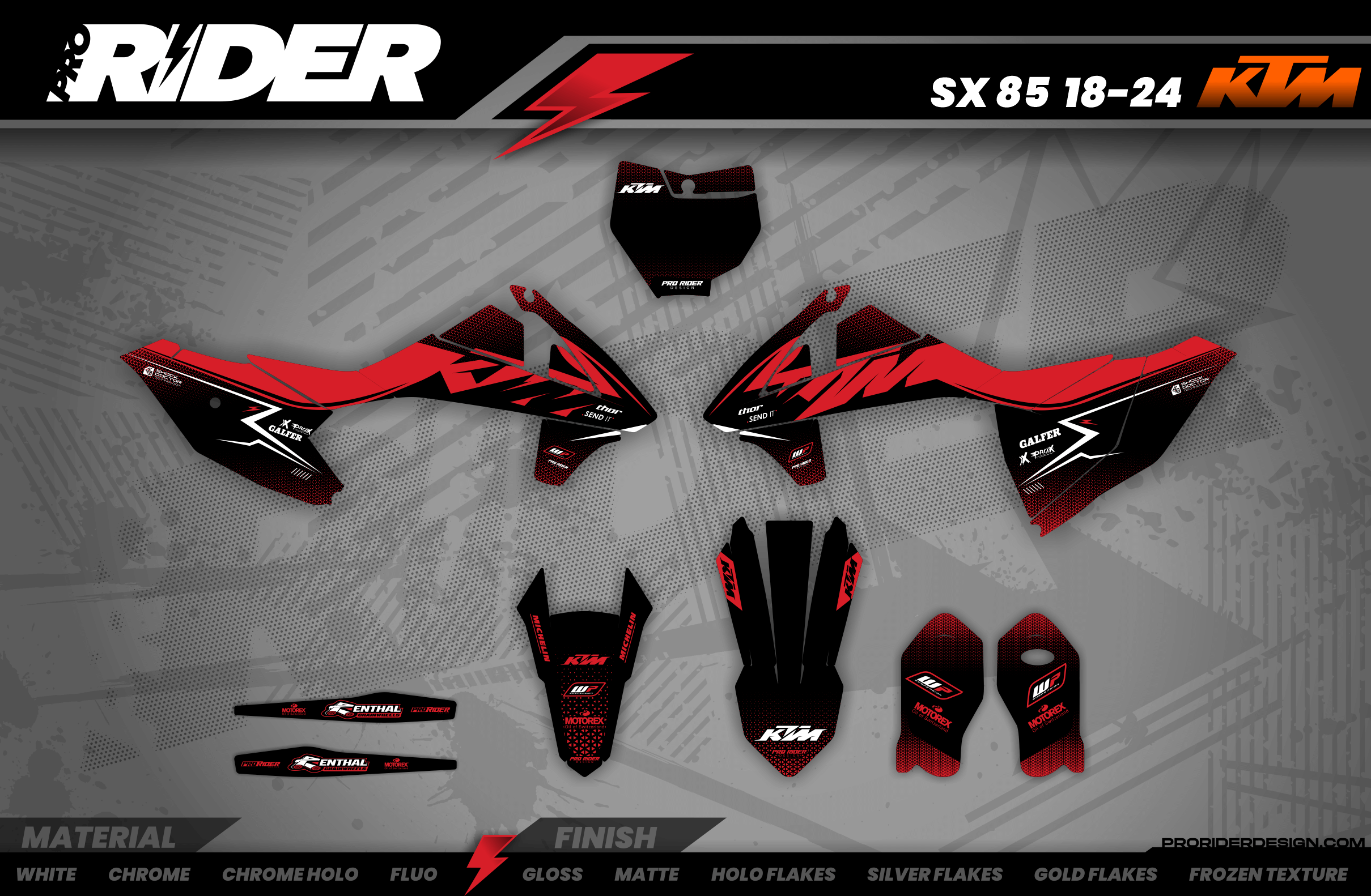 Custom Graphics KTM STOK RED