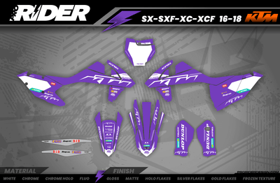 KTM Graphics SX XC SXF XCF EXC.. | Shadow Edition | Purple