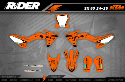 KTM Graphics SX XC SXF XCF EXC.. | Shadow Edition | Orange black