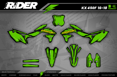 KAWA graphics KIT ARTEX GREEN