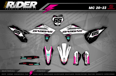 WHITE PULSE GasGas Full Graphics Kit