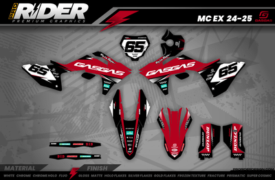 RED PULSE GasGas Full Graphics Kit