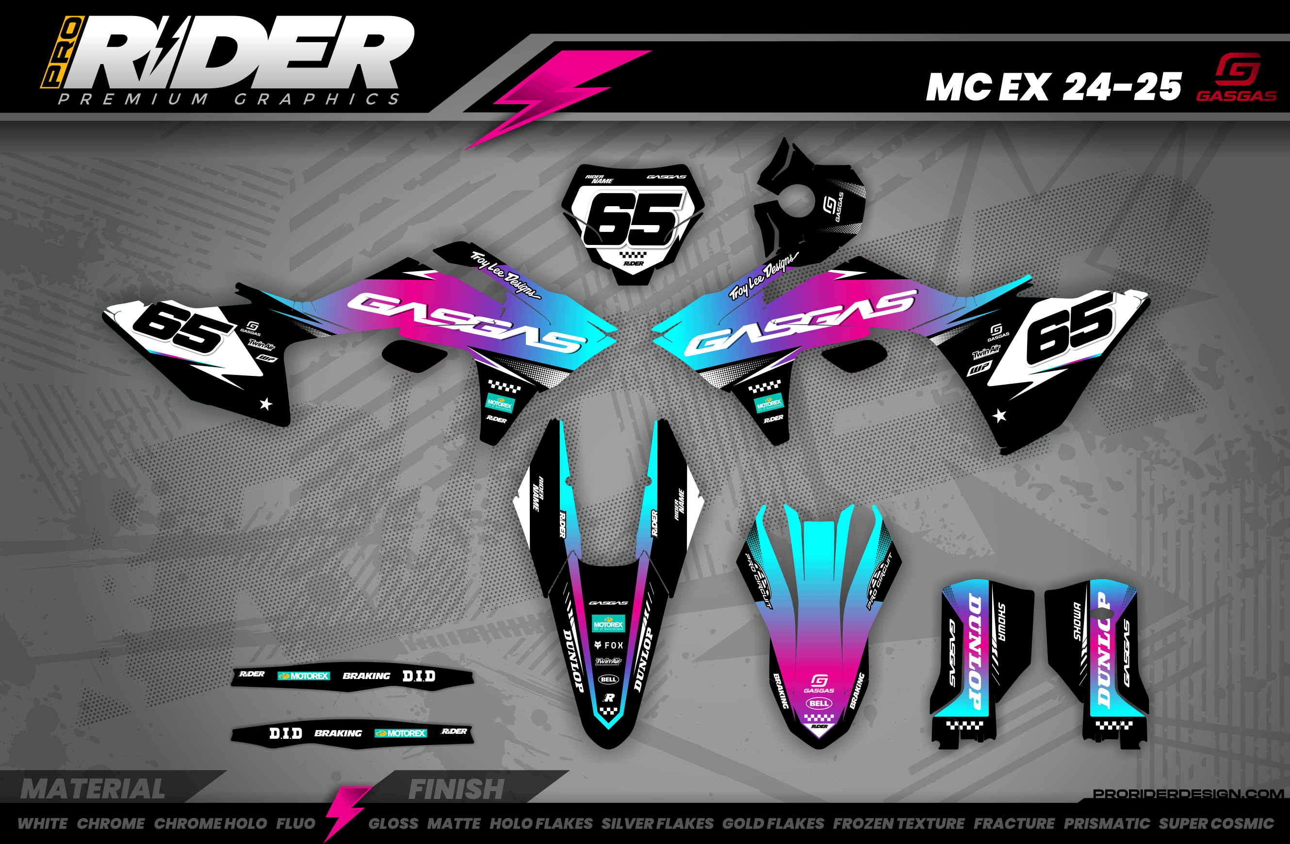 GRADIENT PULSE GasGas Full Graphics Kit