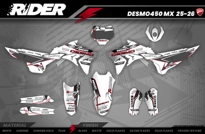 Ducati Desmo 450  Full Graphics Kit | Kegum