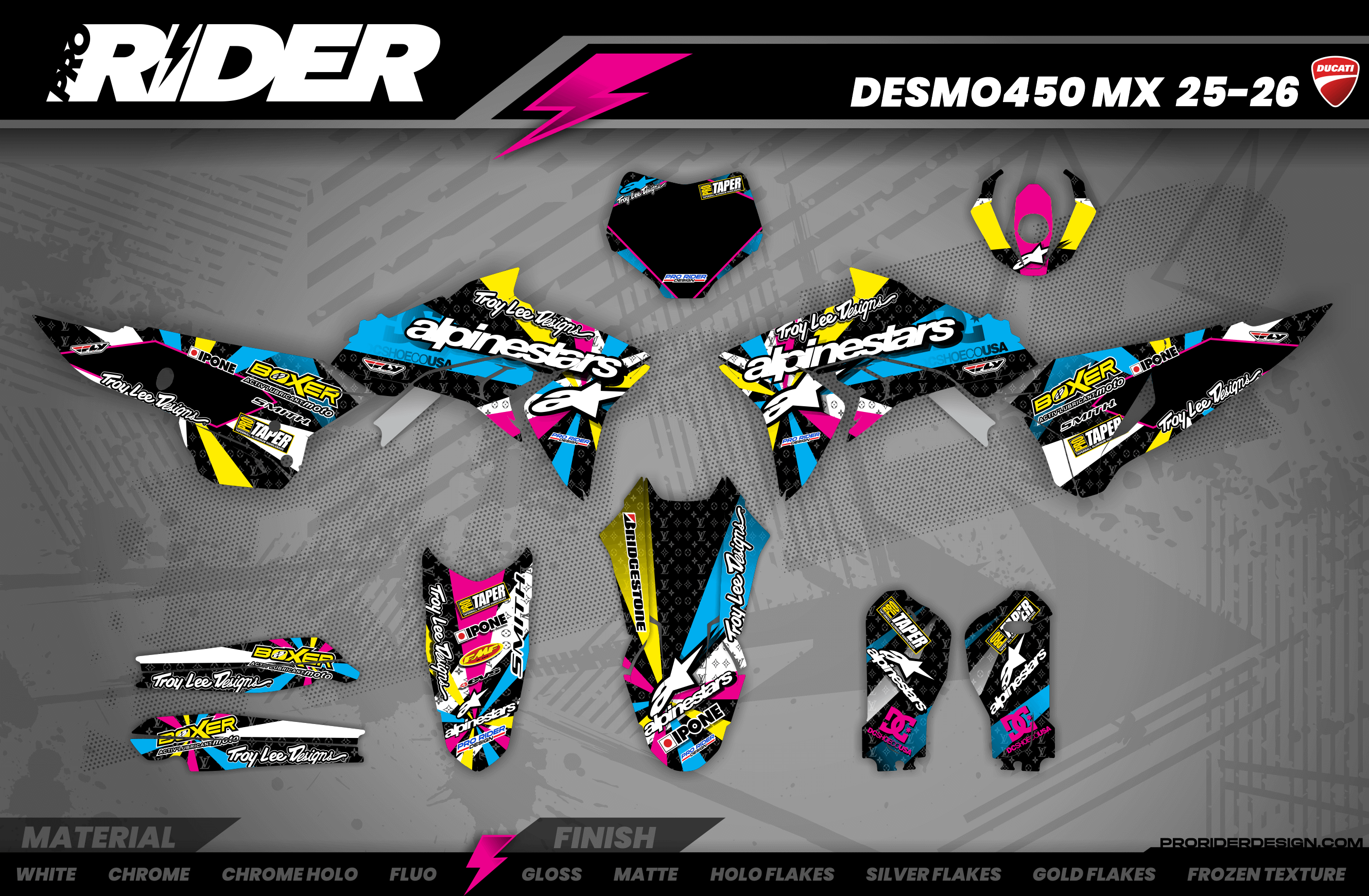 Alpinestars multi Full Graphics Kit DUCATI