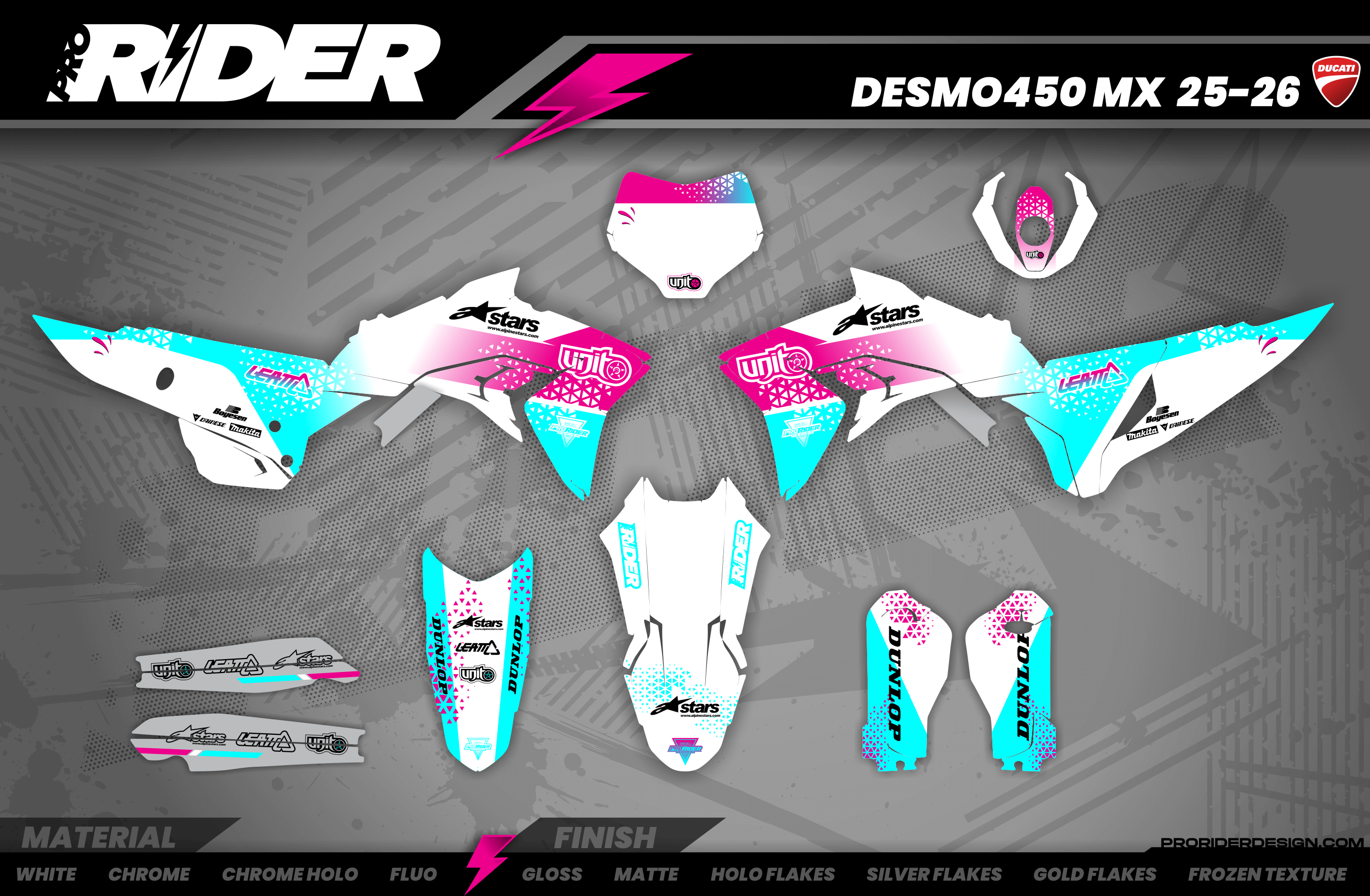Unit white Full Graphics Kit DUCATI