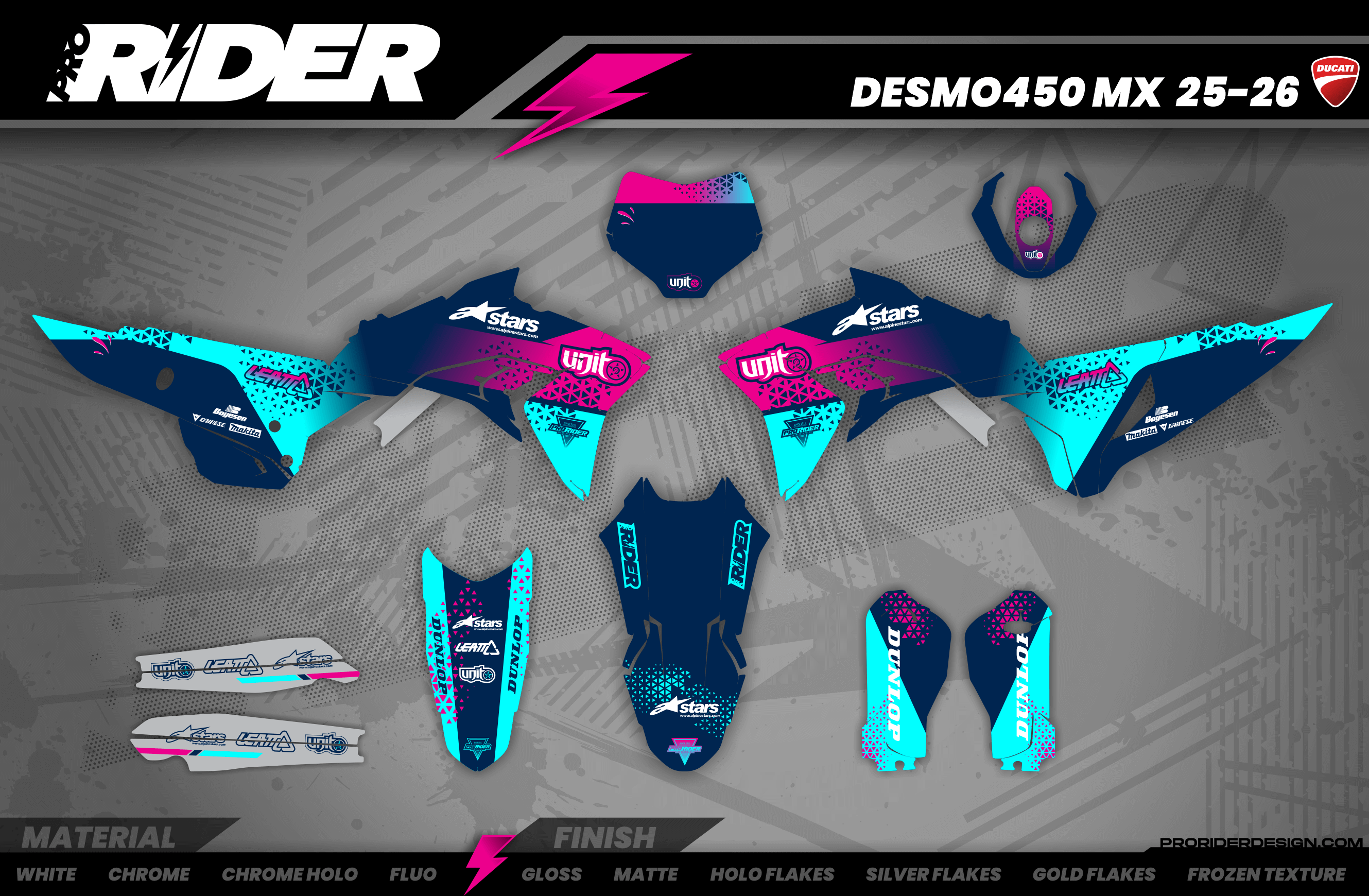 Unit navy Full Graphics Kit DUCATI