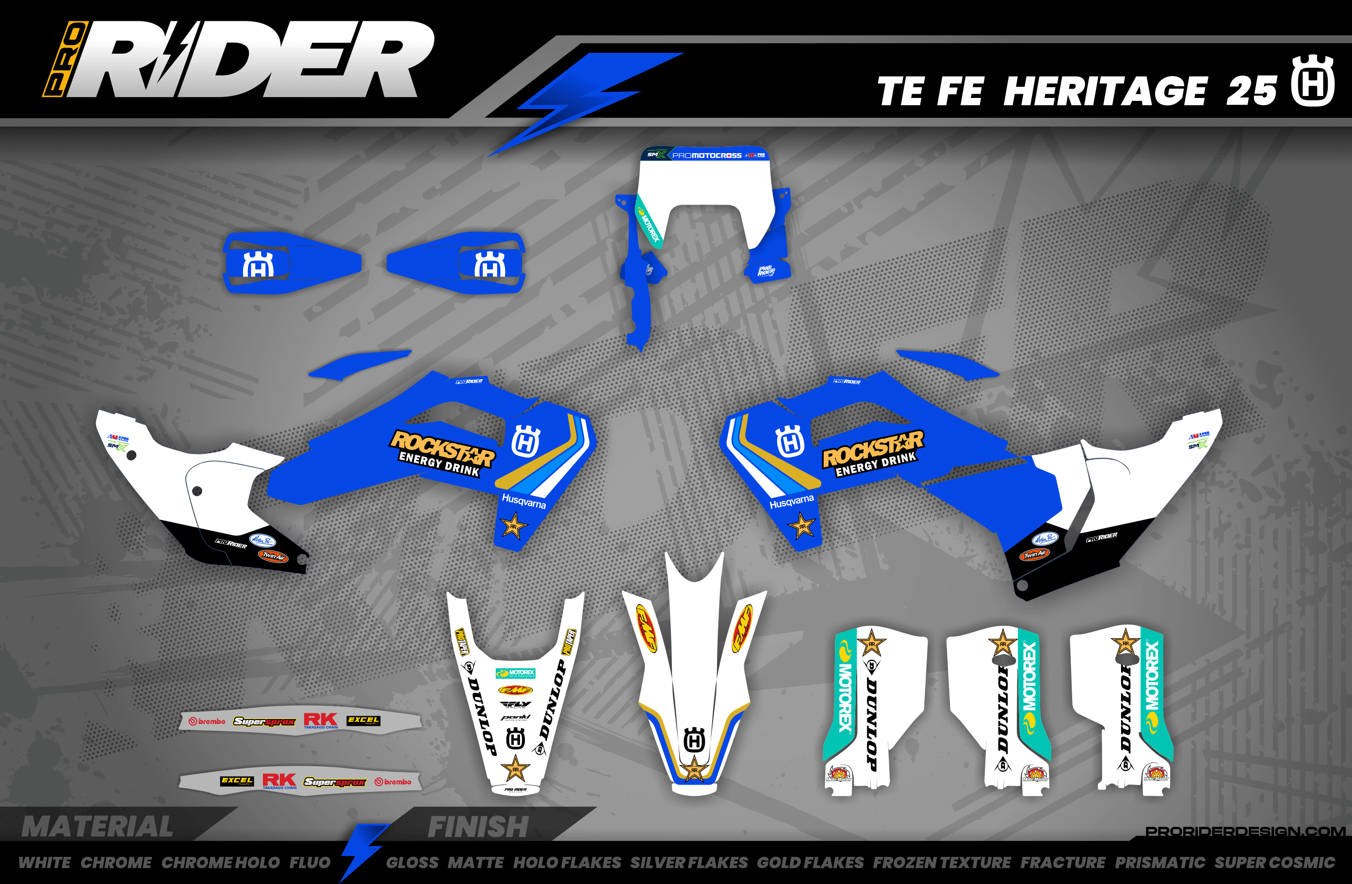 HUSQVARNA Custom Graphics TC-FC-TE-FE...| HERITAGE ROCKSTAR