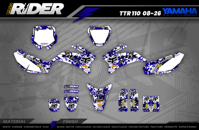 Graphics Kit FOX CAMO BLUE : amaze your friends with an original design