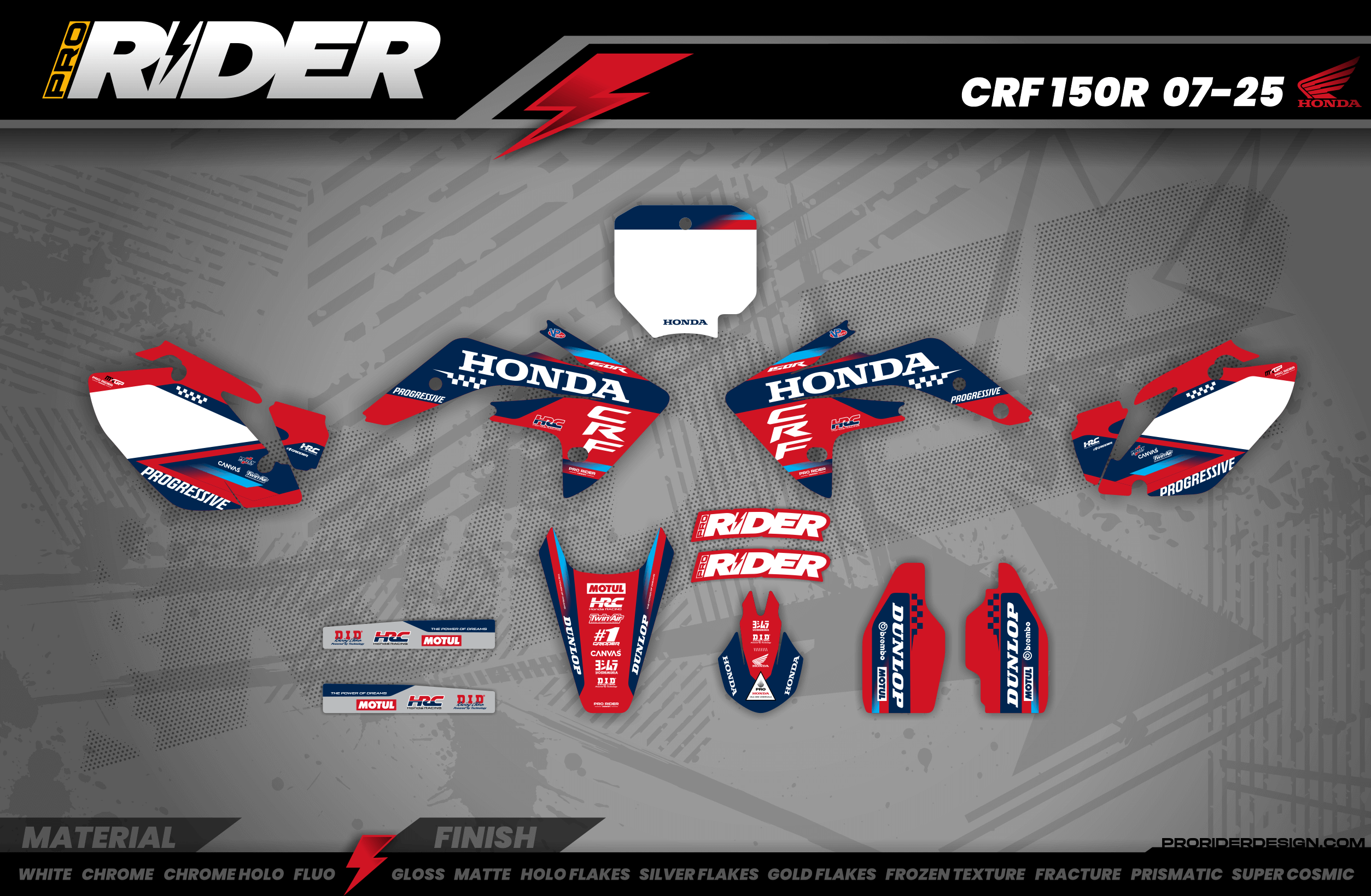 HONDA Custom Graphics Motocross TEAM HRC PROGRESSIVE | RED
