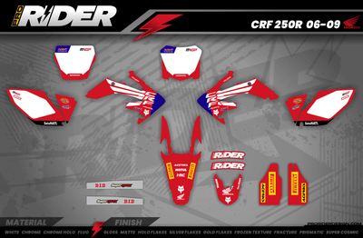Custom Graphics Motocross HONDA | HRC RED WINGS