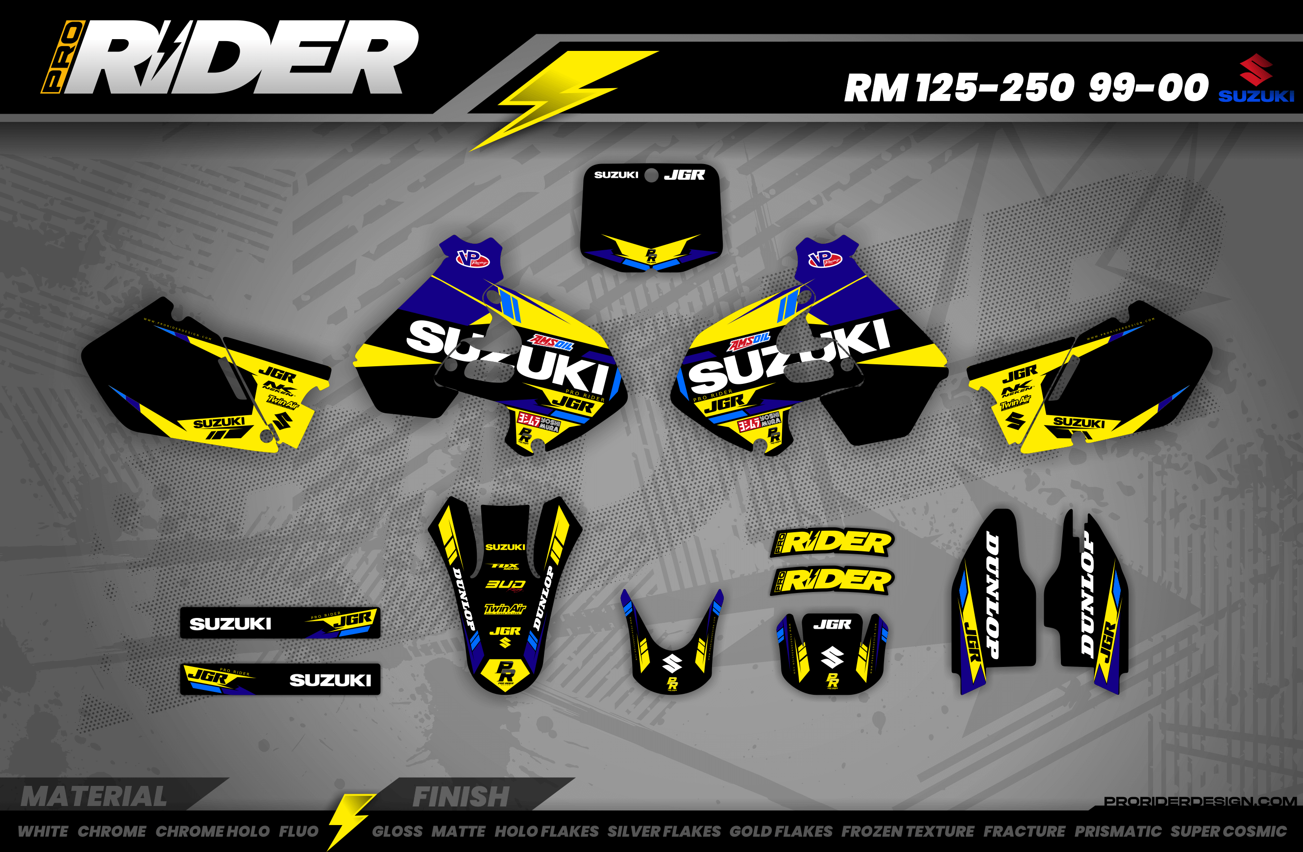 Suzuki Graphics JGR : Give style to your motocross