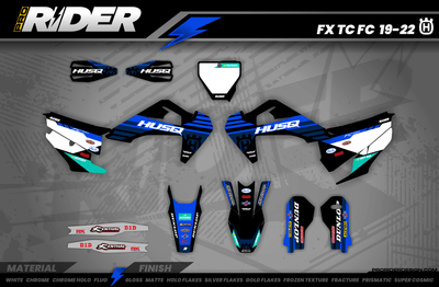 BLUE SOURCE Husqvarna Full Graphics Kit