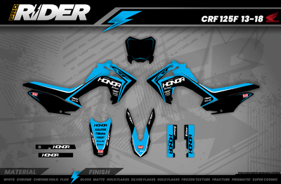 HONDA Graphics Kit BLUE STAR