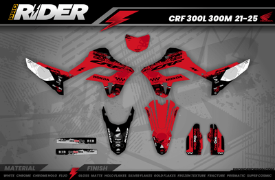 Graphics Kit HONDA Adrenaline Rush RED