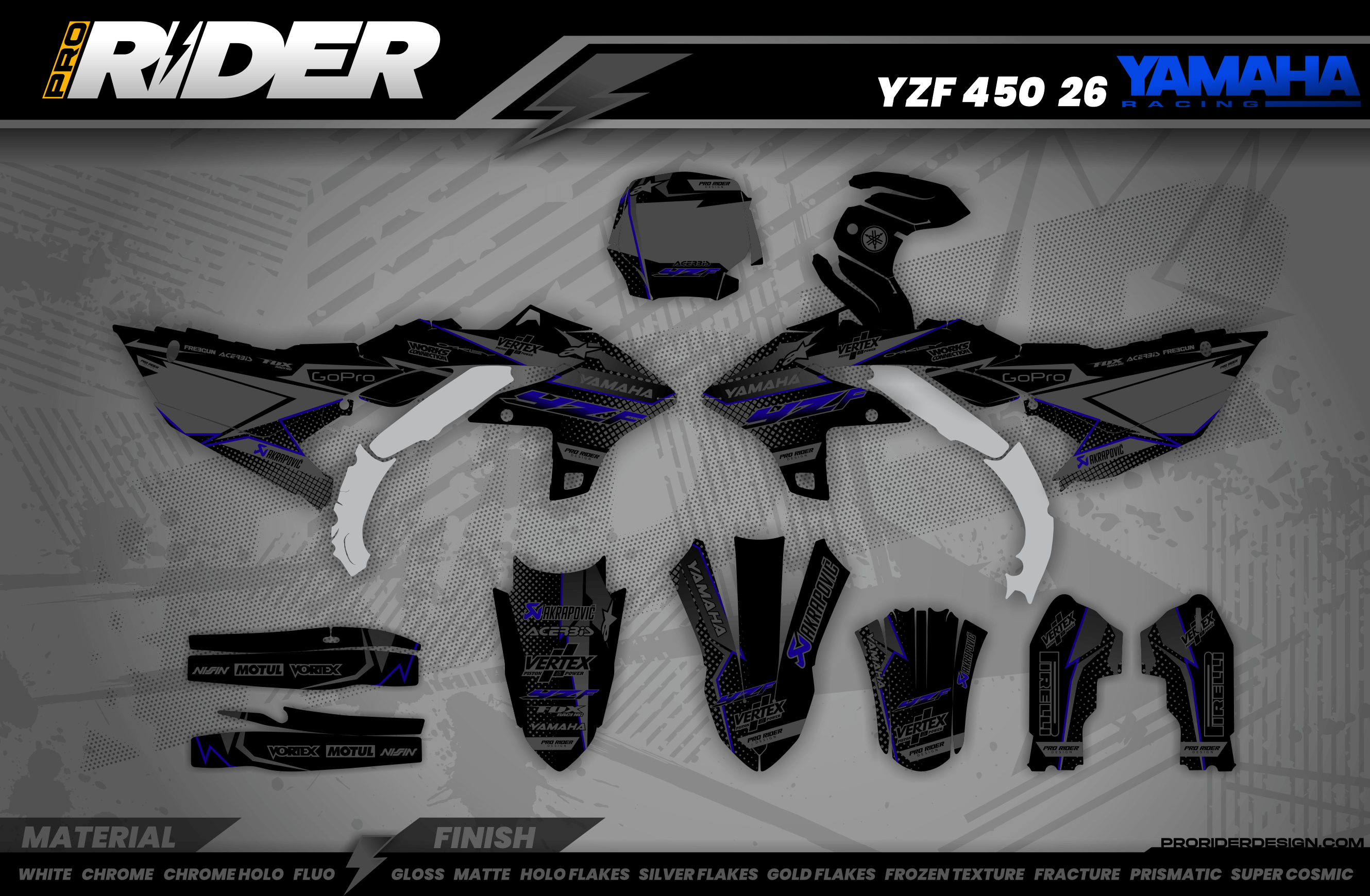Yamaha graphics KIT FMRFACTORY DARK