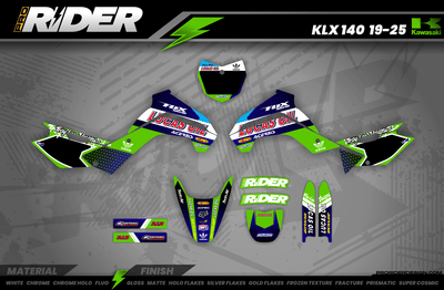 Graphics Kit LUCAS OIL GREEN : The best kit for your bike