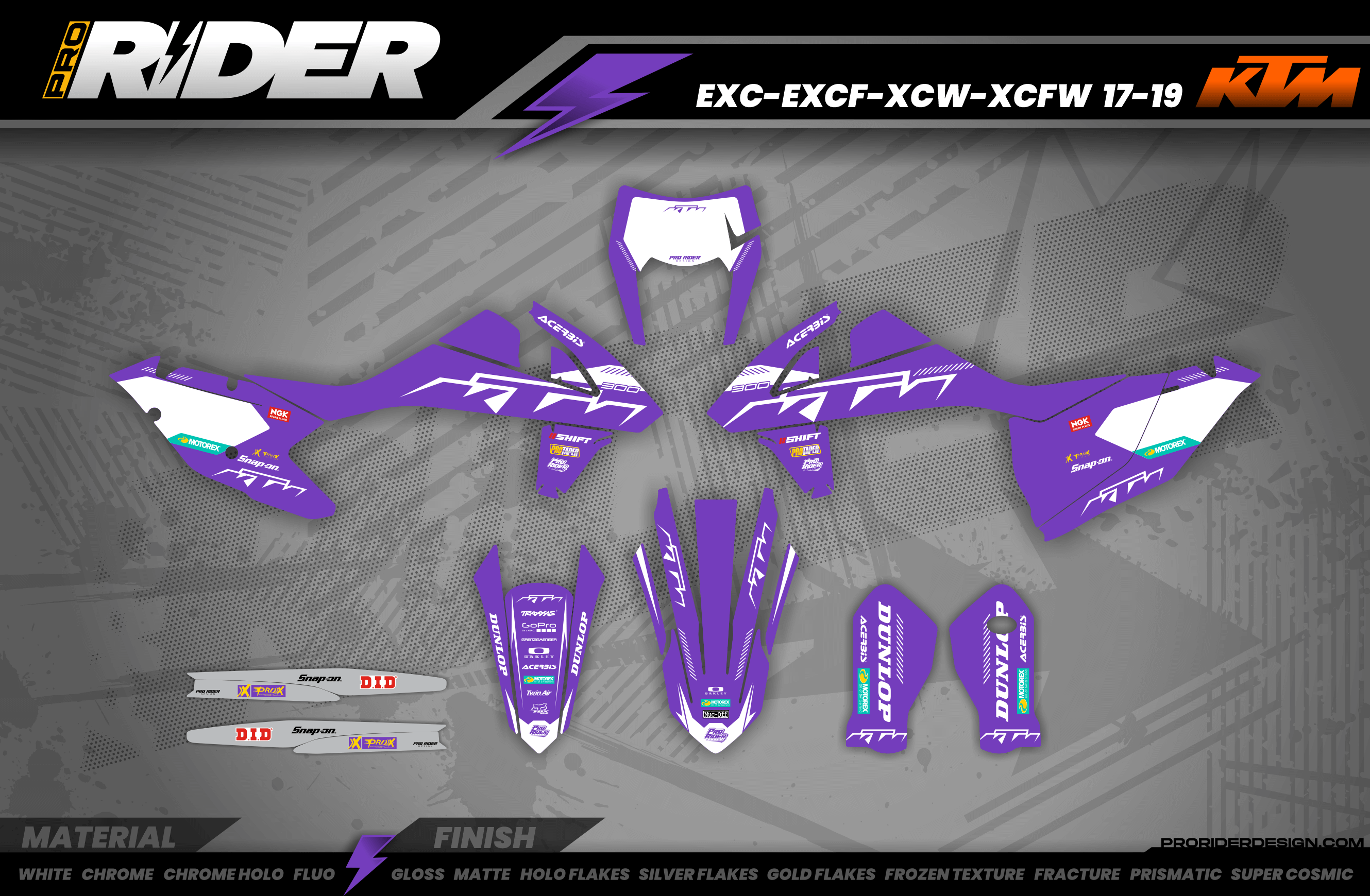 KTM Graphics SX XC SXF XCF EXC.. | Shadow Edition | Purple