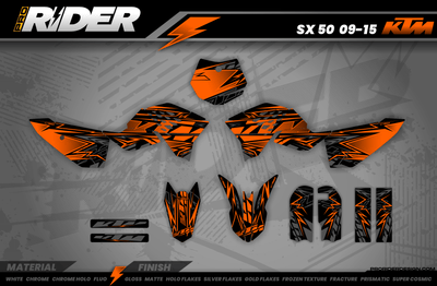KTM Graphics ORANGE BOLD EFFECT