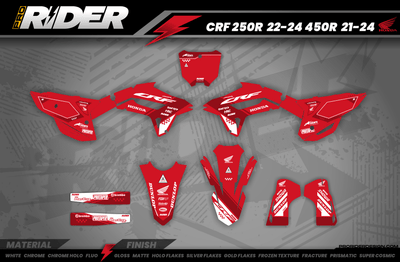 HONDA Full Graphics Kit RED PERFORMANCE