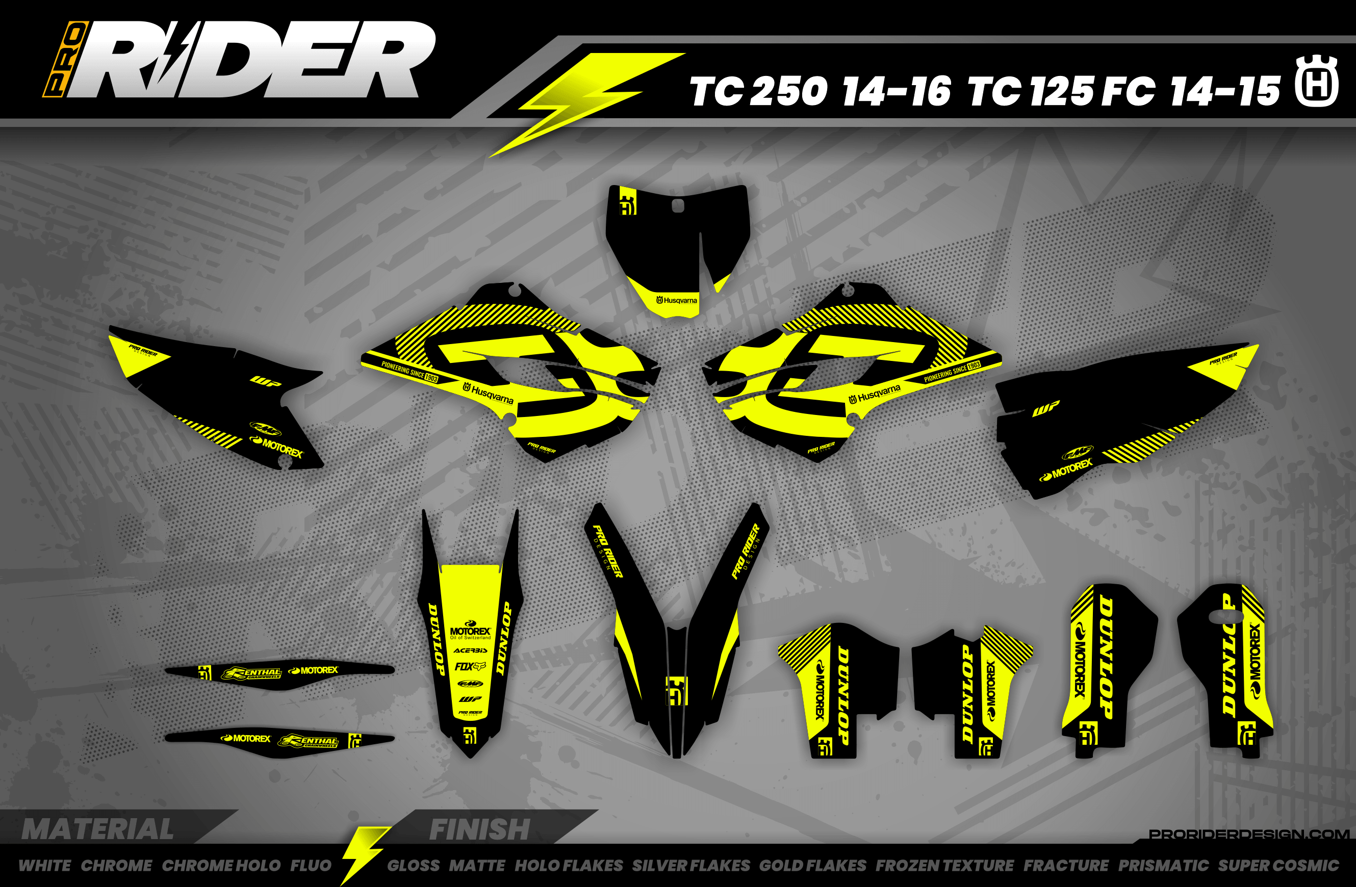 FACTORY BLACK SIGNATURE Husqvarna Full Graphics