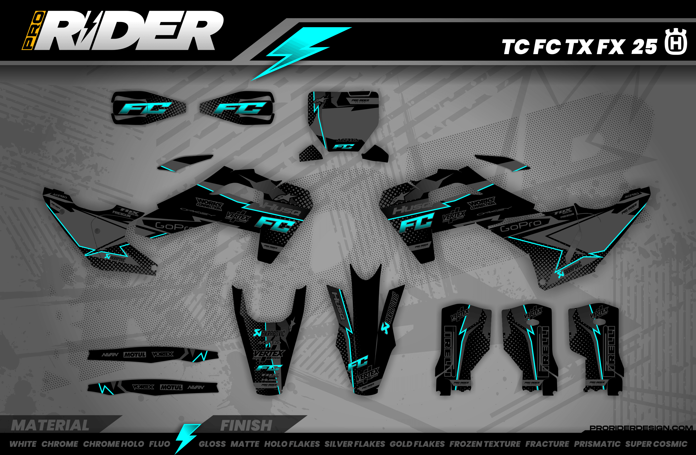 GRAPHICS Kit HUSQVARNA PRO RIDERS 1.2