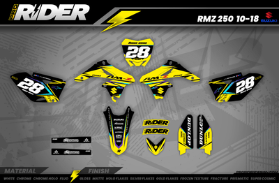 CYAN FIRM Suzuki Full Graphics Kit
