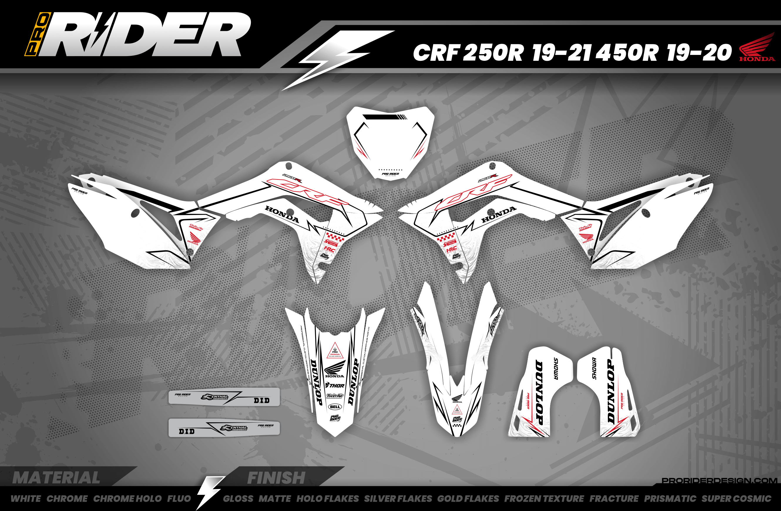Graphics Kit HONDA BLINK WHITE