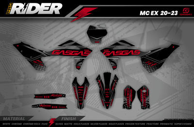 BLACK DRIVE GasGas Full Graphics Kit
