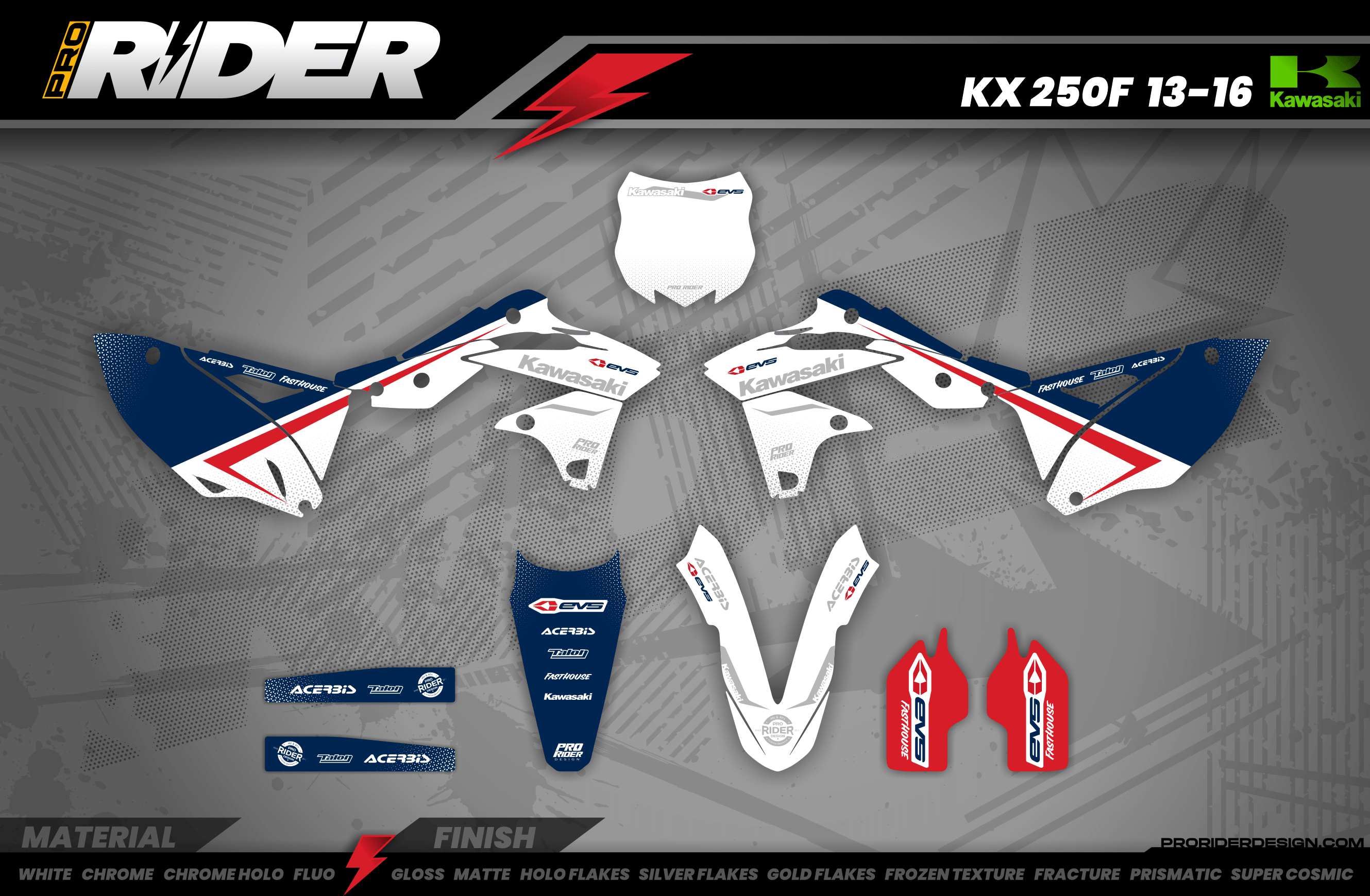 KAWASAKI Graphics Kit EVS PATRIOT