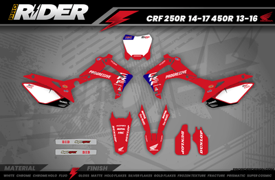 HONDA Custom Graphics Motocross HRC SMX Team PROGRESSIVE | RED