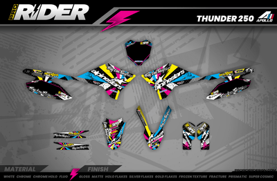 Graphics Kit ALPINESTARS MULTI : Design designed for your Motocross