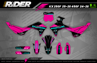 KAWASAKI Graphics Kit PERSO COLLOR
