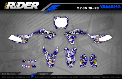 Graphics Kit FOX CAMO BLUE : amaze your friends with an original design