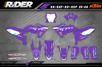 KTM Graphics SX XC SXF XCF EXC.. | Shadow Edition | Purple