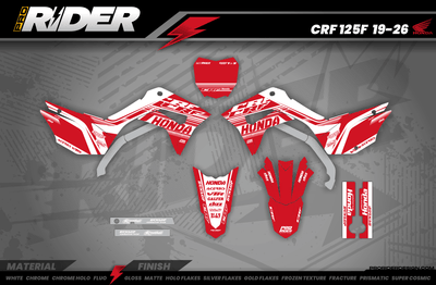 Graphics Kit HONDA DASH ONE RED