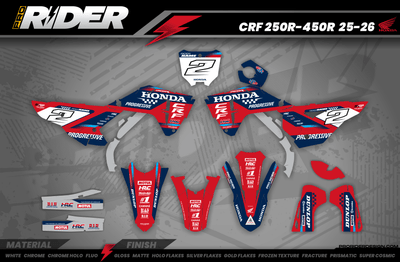 HONDA Custom Graphics Motocross TEAM HRC PROGRESSIVE | RED