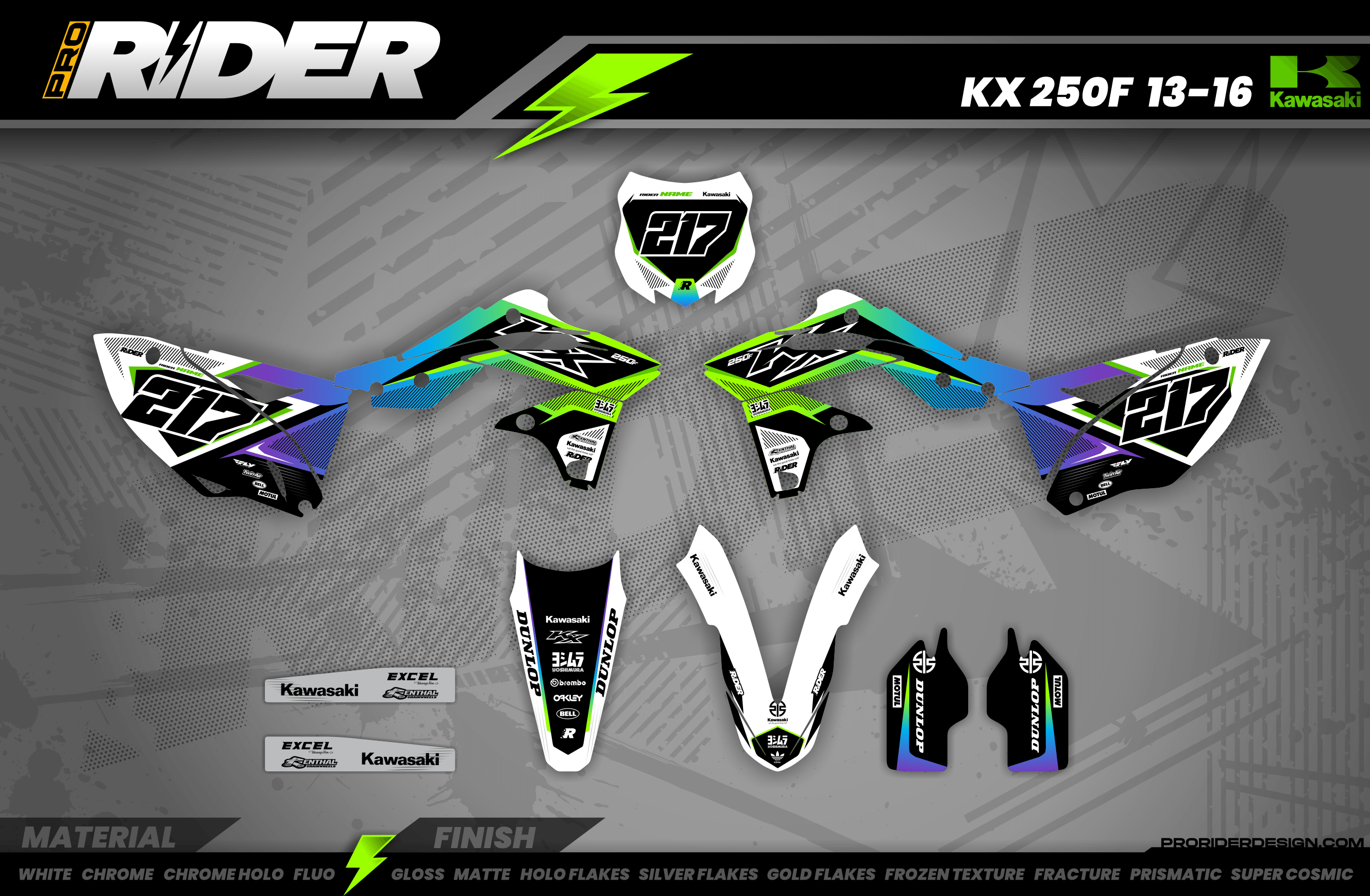 ADRENALINE FACTORY Kawasaki Full Graphics Kit