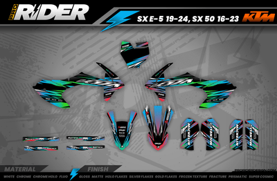 GREEN LUMEN KTM Full Graphics Kit