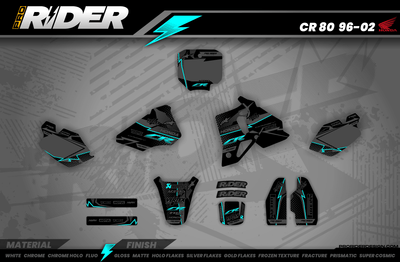 HONDA Graphics Kit VERTEX TURQUOISE