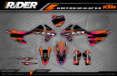 ORANGE LUMEN KTM Full Graphics Kit