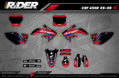 HONDA Full Graphics Kit RED RIFT